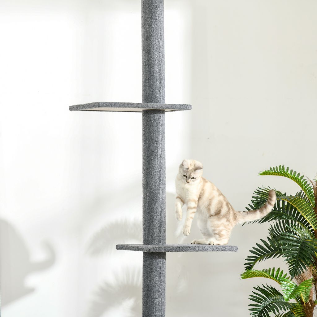 PawHut Kratzbaum Deckenhoch, 228-260 cm Höhenverstellbarer Produktbild 9