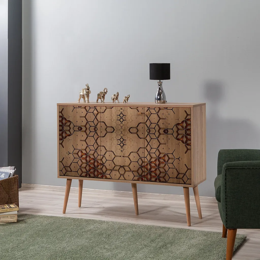 Console d'Entrée Moderne Chêne Sonoma 120 cm - Meuble de Salon Elégant