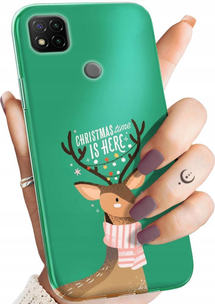 Bunt Hülle für XIAOMI REDMI 9C Schutzhülle Handyhülle Handy TPU Silikon Case Slim Cover Case Weihnachten Rudolf