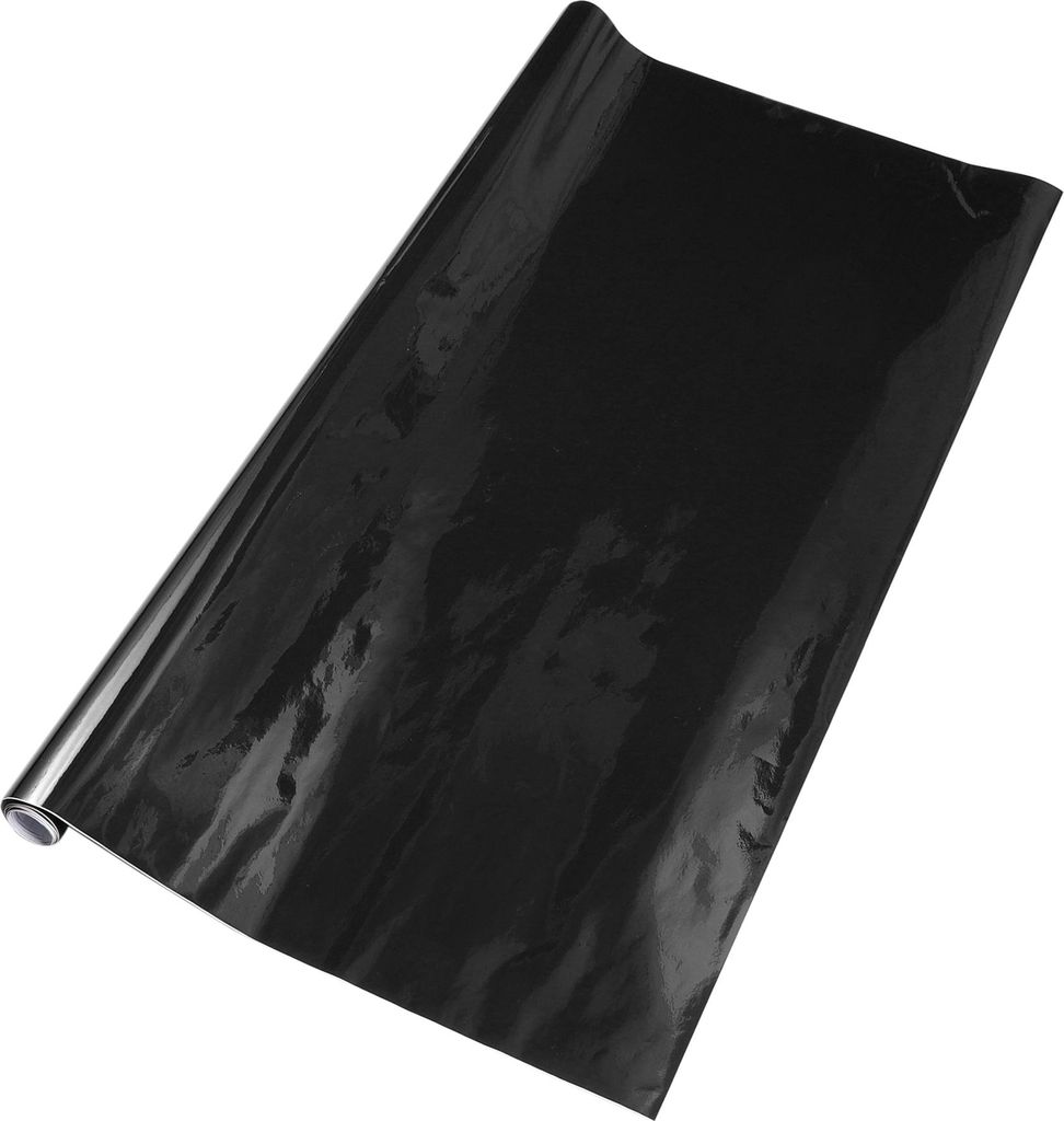 Schwarze schützende Autofolie 3,94 Fuß x 59,84 Zoll Außen- und Innen-Vinylfolieabdeckung 5,5 Mil 1 Stück PVC Universal