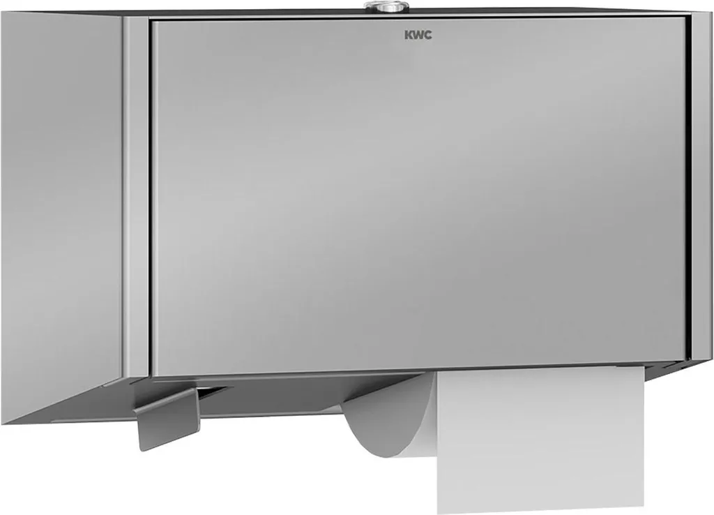 Distributeur Papier Toilette Inox Anti-Vandalisme KWC EXOS 280mm