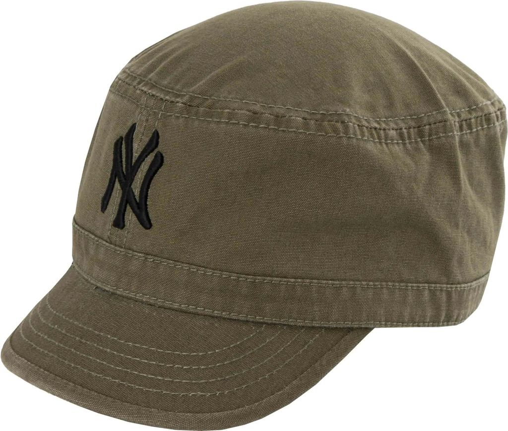 New Era New York Uni-Kappe, gefertigt aus 100 % Baumwolle, in Militärgrün
