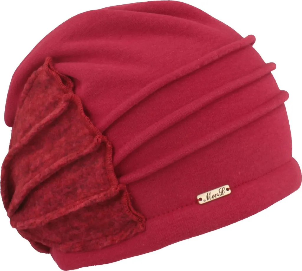 Bonnet jersey anti-froid pour cuir chevelu sensible avec nœud élégant