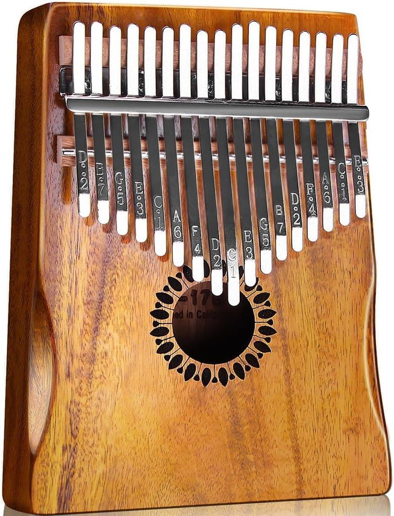 Newlam Kalimba Thumb Piano, 17 Keys Musikinstrument, Fingerklaviergeschenk Kinder Erwachsene, Anfänger