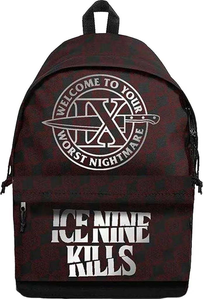 Sac à dos Rock Ice Nine Kills Welcome Nightmare Coloris Bourgogne RO14501