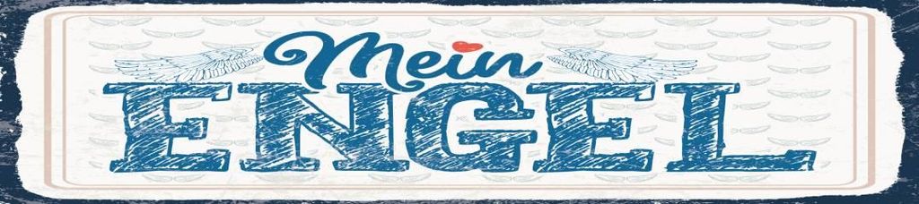 vianmo Blechschild 46x10 cm Mein Engel