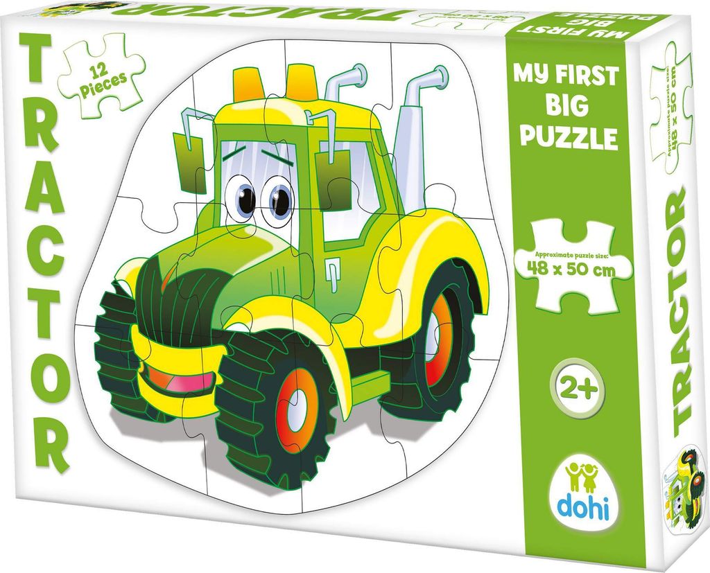 Bodenpuzzle Traktor Mein Erstes Riesen Puzzle 12-tlg. XXL Puzzleteile 48x59 cm