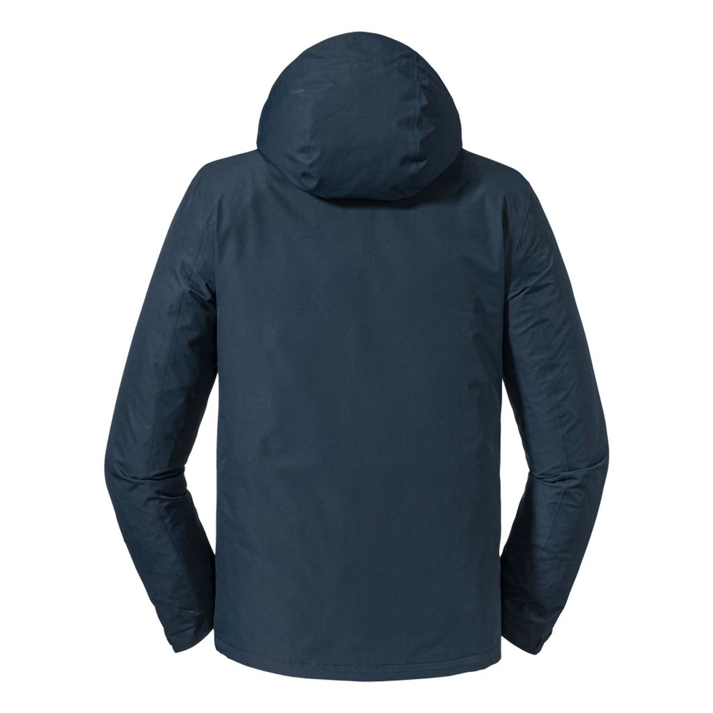 Schöffel Herren Regenjacke Gmund M – Wasserdicht (10.000 Mm), Winddicht, Atmungsaktiv, Mit Kapuze, Farbe Quartz, Größe 52