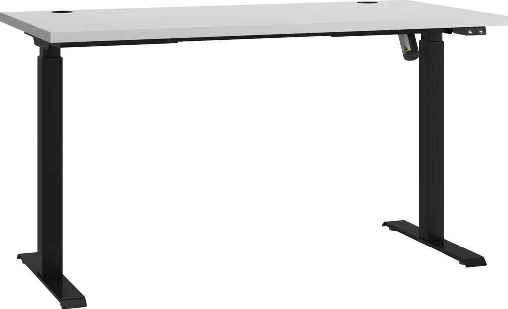 Masseno Schreibtisch MALTESA 138x67x120,8 cm Bürotisch Computertisch, Grau