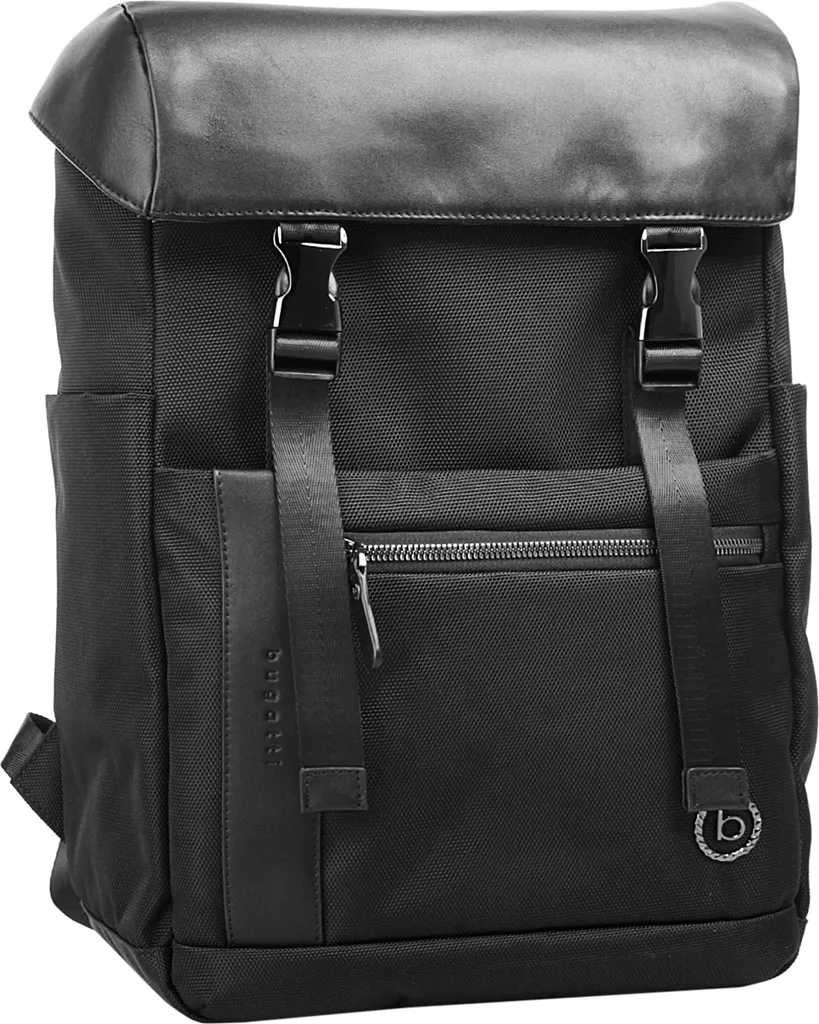 Backpack Bugatti Nero - Zaino Leggero e Robusto per Uomo e Donna - 11