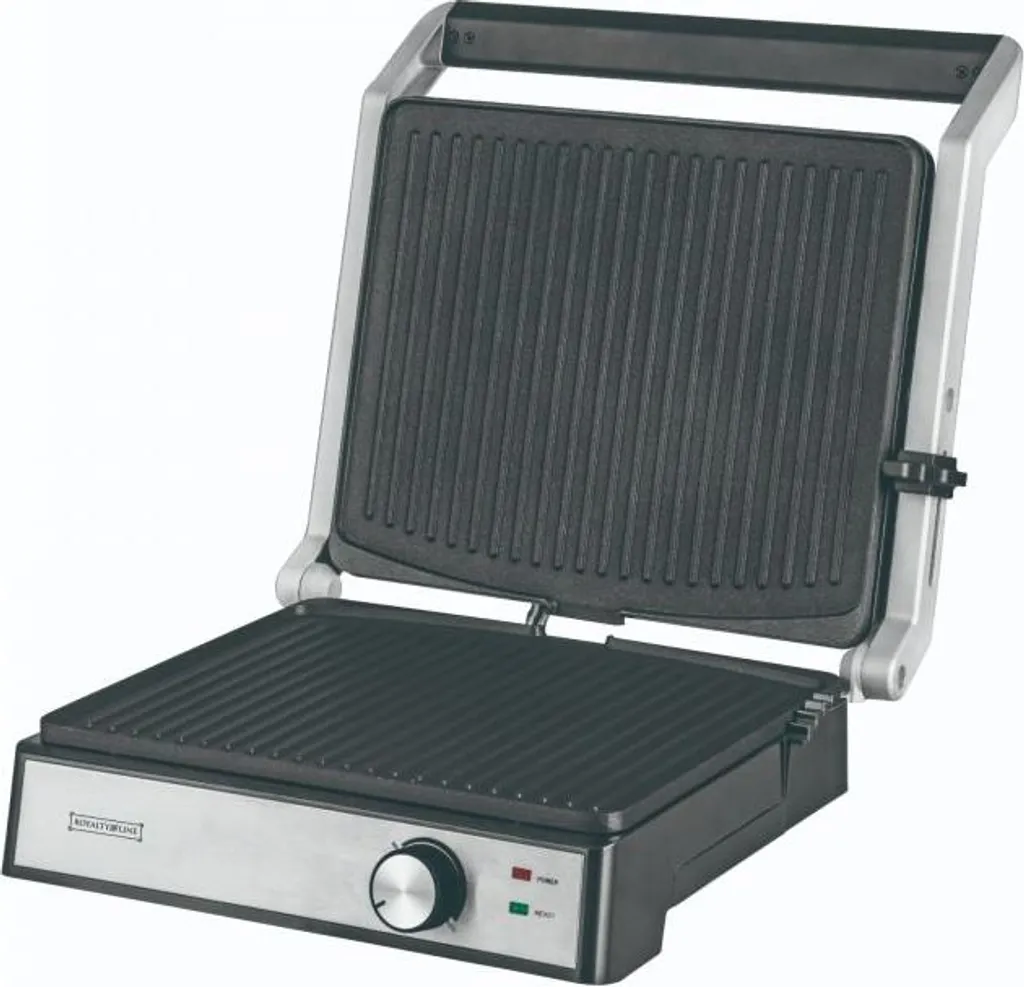 Grill Électrique Antiadhésif 1600W avec Bac Récupérateur Royalty Line