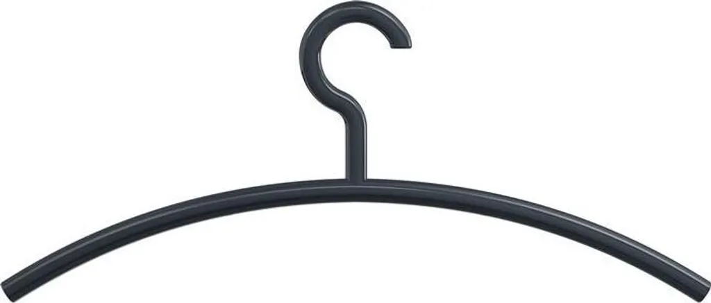 Cintre de penderie HEWI noir mat 45 cm pour vestiaire
