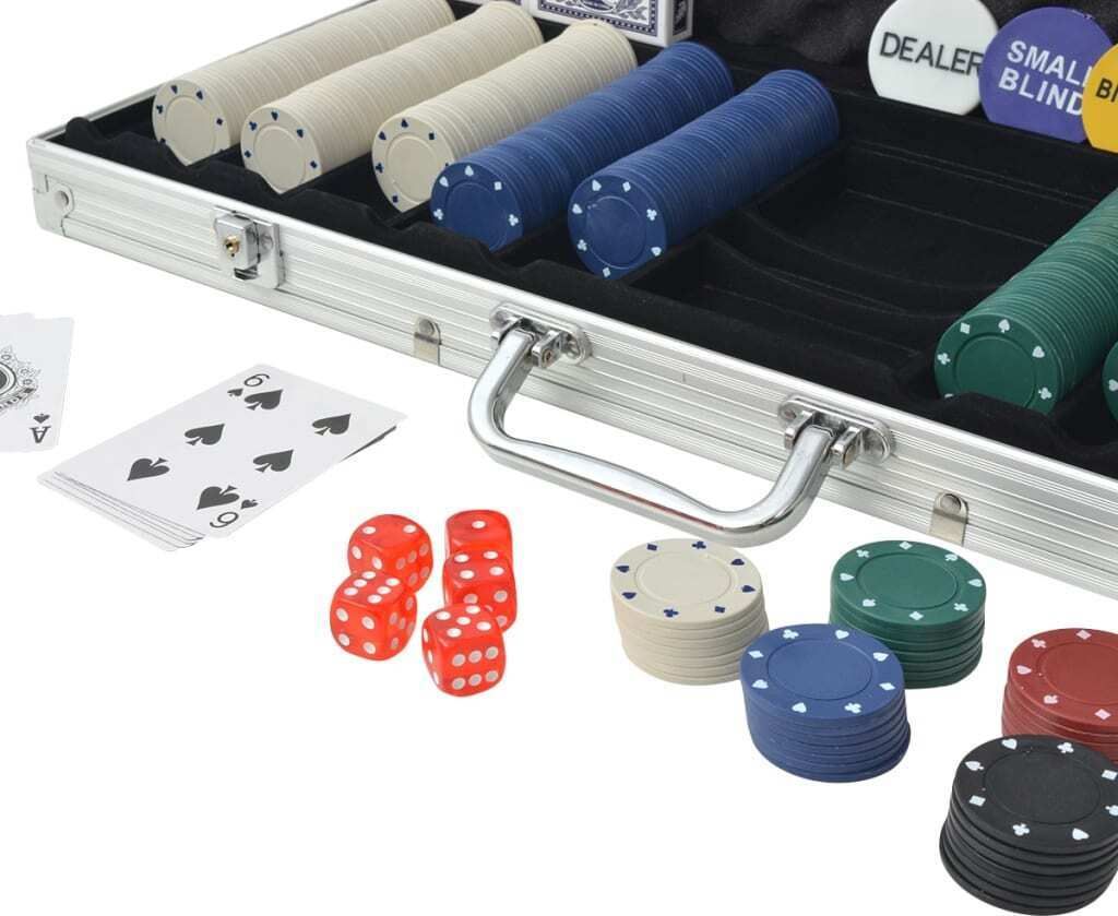vidaXL Zestaw do pokera z 500 aluminiowymi żetonami Zdjęcie produktu 2
