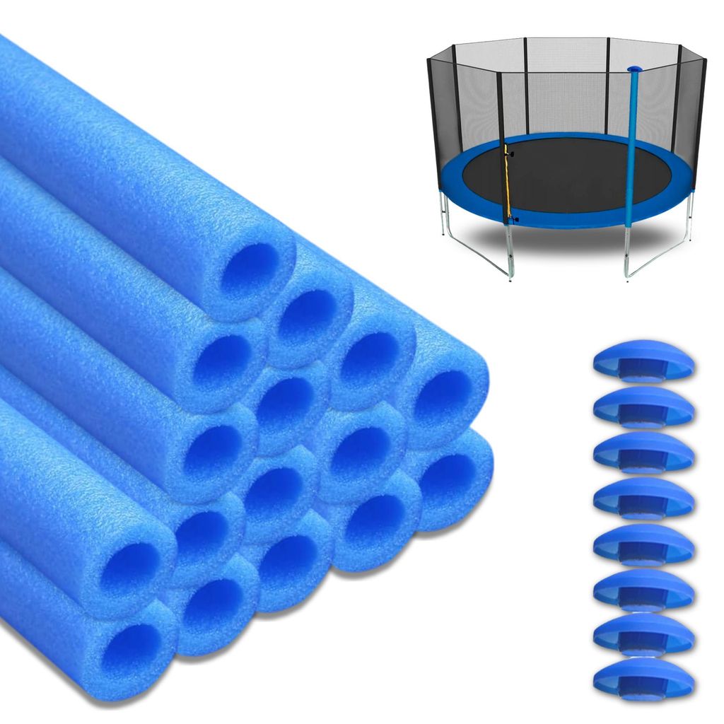 Trampolin Schaumstoffrohre 16x Polster 92cm - Stangenschutz Produktbild 