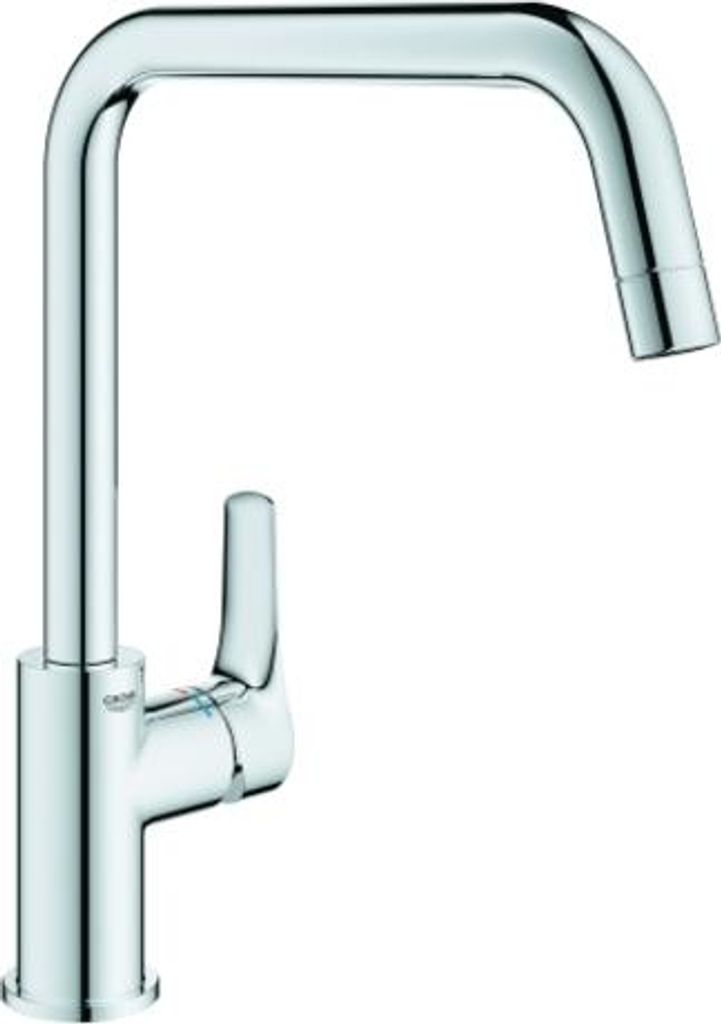 GROHE Eurosmart Einhand-Spültischarmatur, Ausladung 228mm, hoch, schwenkbar, 30567000