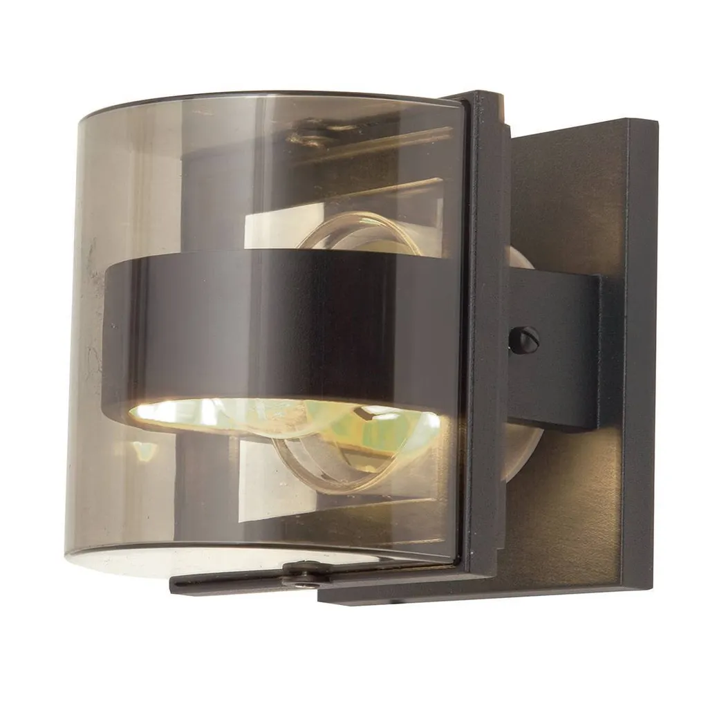 Luminaire mural extérieur moderne coloris graphite Elstead Frida E27