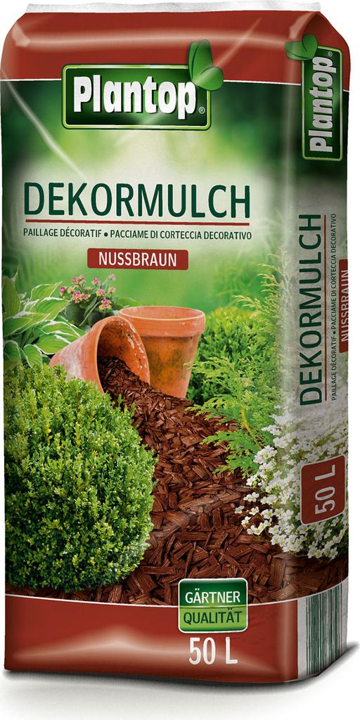 Plantop Dekor Mulch nussbraun 50l Produktbild 