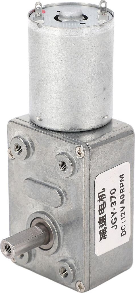 12-mm-Gleichstrom-Getriebemotor mit Einzelwelle, selbsthemmend, reversibel, 12 V DC, Schneckengetriebe, Drehzahlreduzierung, 40 U/min