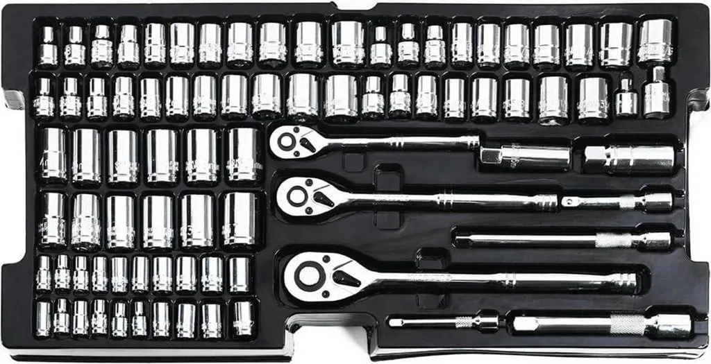 WORKPRO mallette à outils 408 pcs avec coffret 3 tiroirs métalliques - 6