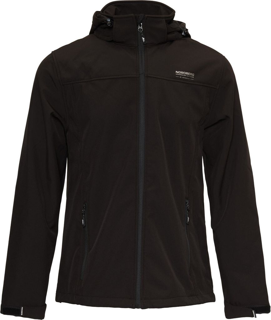 Nordberg Eldgrim - Softshell Outdoor Sommerjacke Herren - Schwarz - Größe M