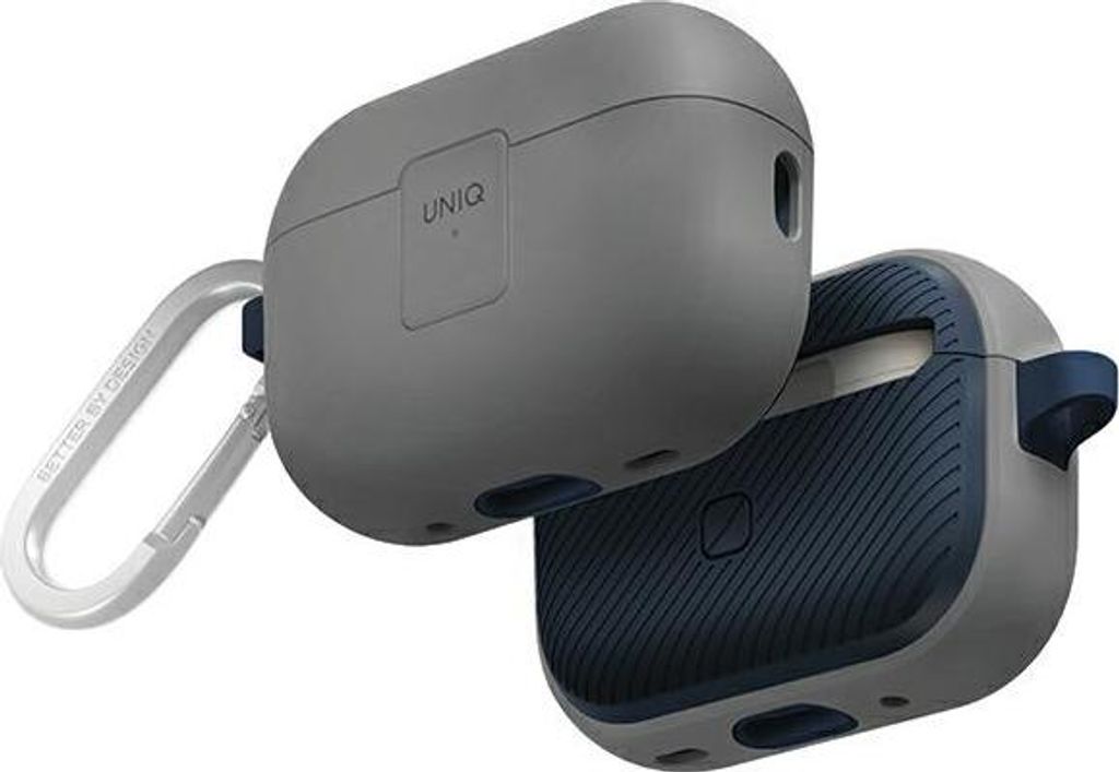 UNIQ Etui Clyde Lock Case AirPods Pro 2 (2022/2023) grau-blau/kreidegrau-marineblau