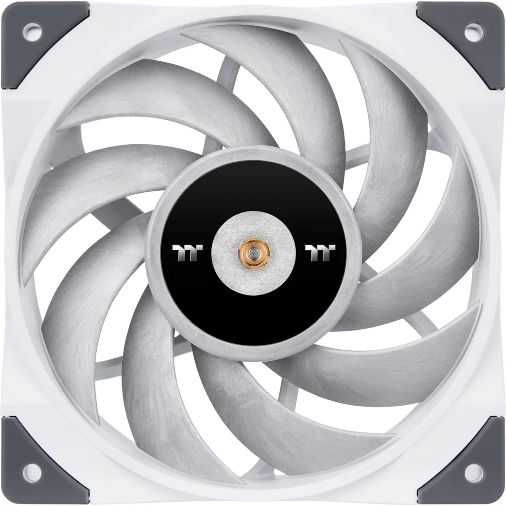 ToughFan 12 Thermaltake Ventilateur PWM Silencieux 2000 RPM Blanc Pur