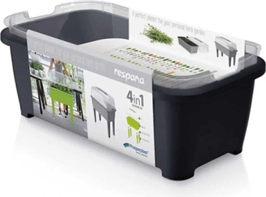 Table de Culture avec Couvercle 77 cm - Potager de Balcon Gris Respana