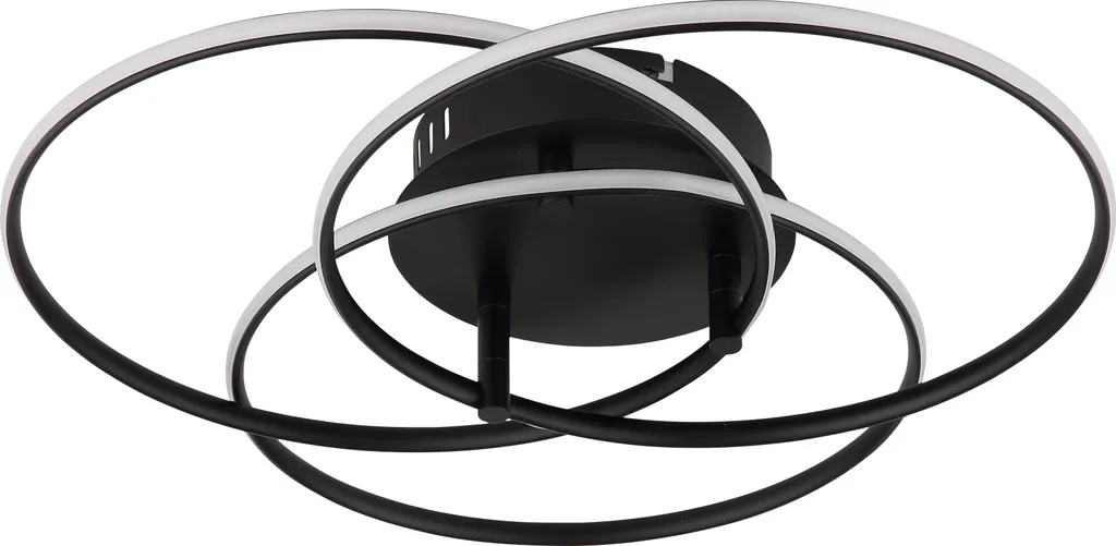 Plafoniera LED Globo Lighting Nera Opaca - Efficienza e Stile Industrial