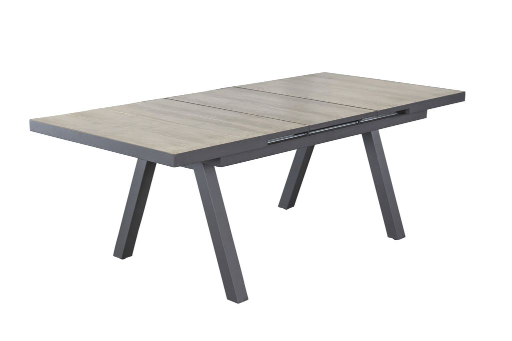 Gartentisch Kentucky Ausziehtisch Esstisch 160/210x100x75cm Keramik Braun