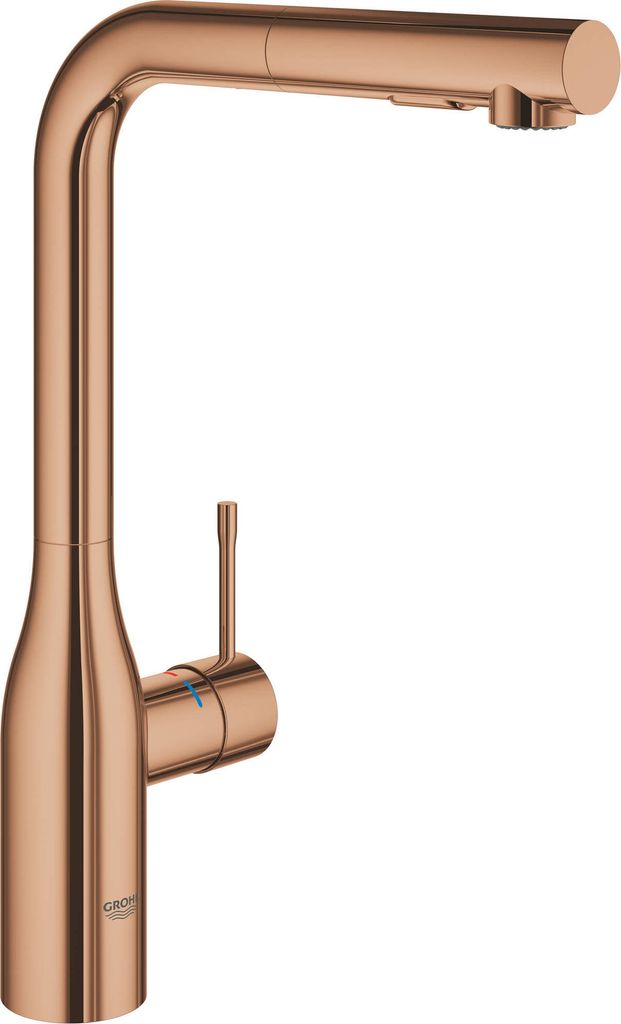 Grohe Einhand-Spültischbatterie SPA COLOURS ESSENCE herausziehbare Dual-Spülbrause Warm Sunset
