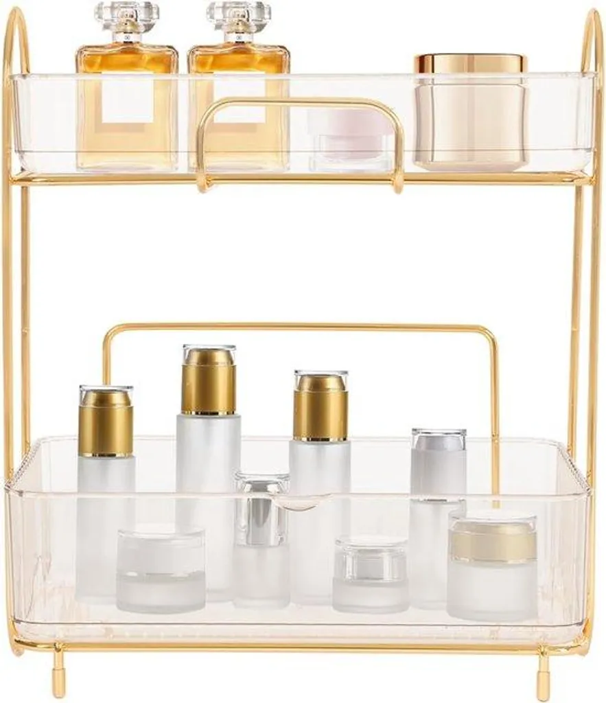 Organisateur pour coiffeuse à 2 niveaux pour ranger les soins du visage