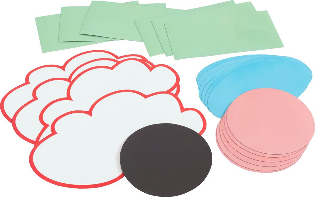 Betzold Magnetische Moderationskarten, abwischbar, 22 Stück