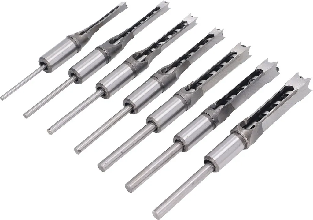 Trasforma il tuo Trapano! Set Punte per Fori Quadrati Legno 4pz