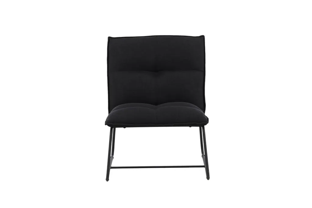 Chaise d'appoint Madison Noire Venture Home pour Coin Lecture et Salon