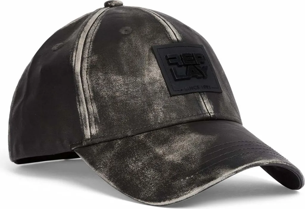 REPLAY cap Cap Washed Black nero