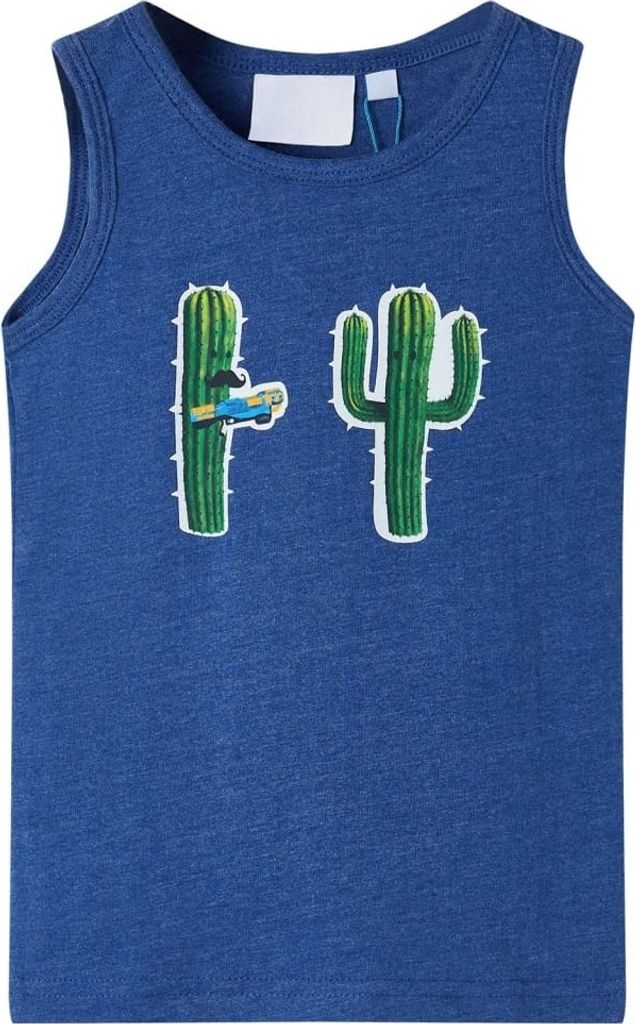 Kinder-Tanktop Dunkelblau Melange 116