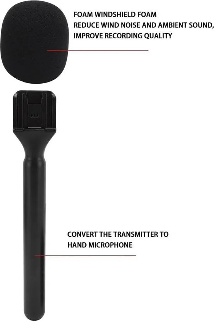 Support interview pour Rode Wireless GO II anti bruit manipulation