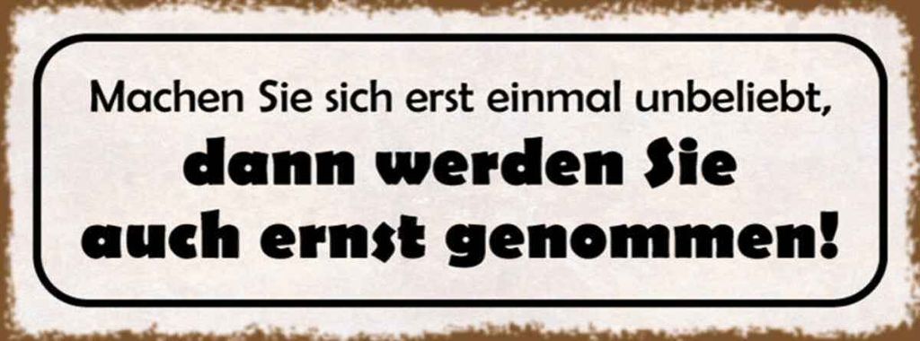 vianmo Holzschild 10x27 cm machen Sie sich erst unbeliebt Dekoration