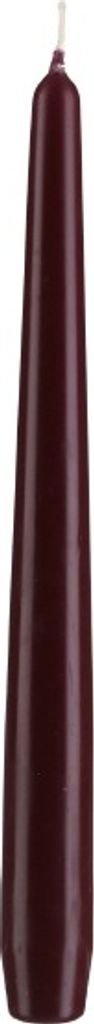 Spitzkerzen, Konische Kerzen Bordeaux 295 x 23 mm, 12 Stück