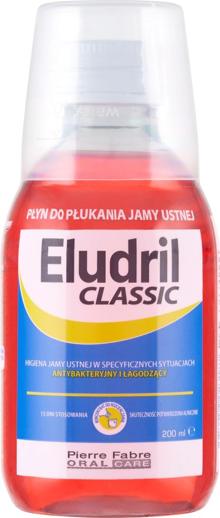 ELUDRIL Classic 200ml płyn do płukania ust PierreFabre higiena podrażnienia