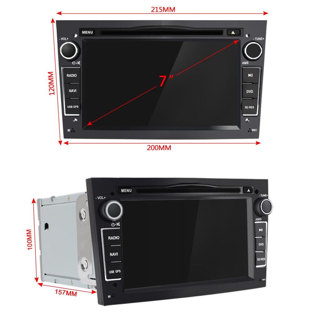 Lecteur DVD pour autoradio Opel Vectra C, Zafira B, Corsa Image du produit 