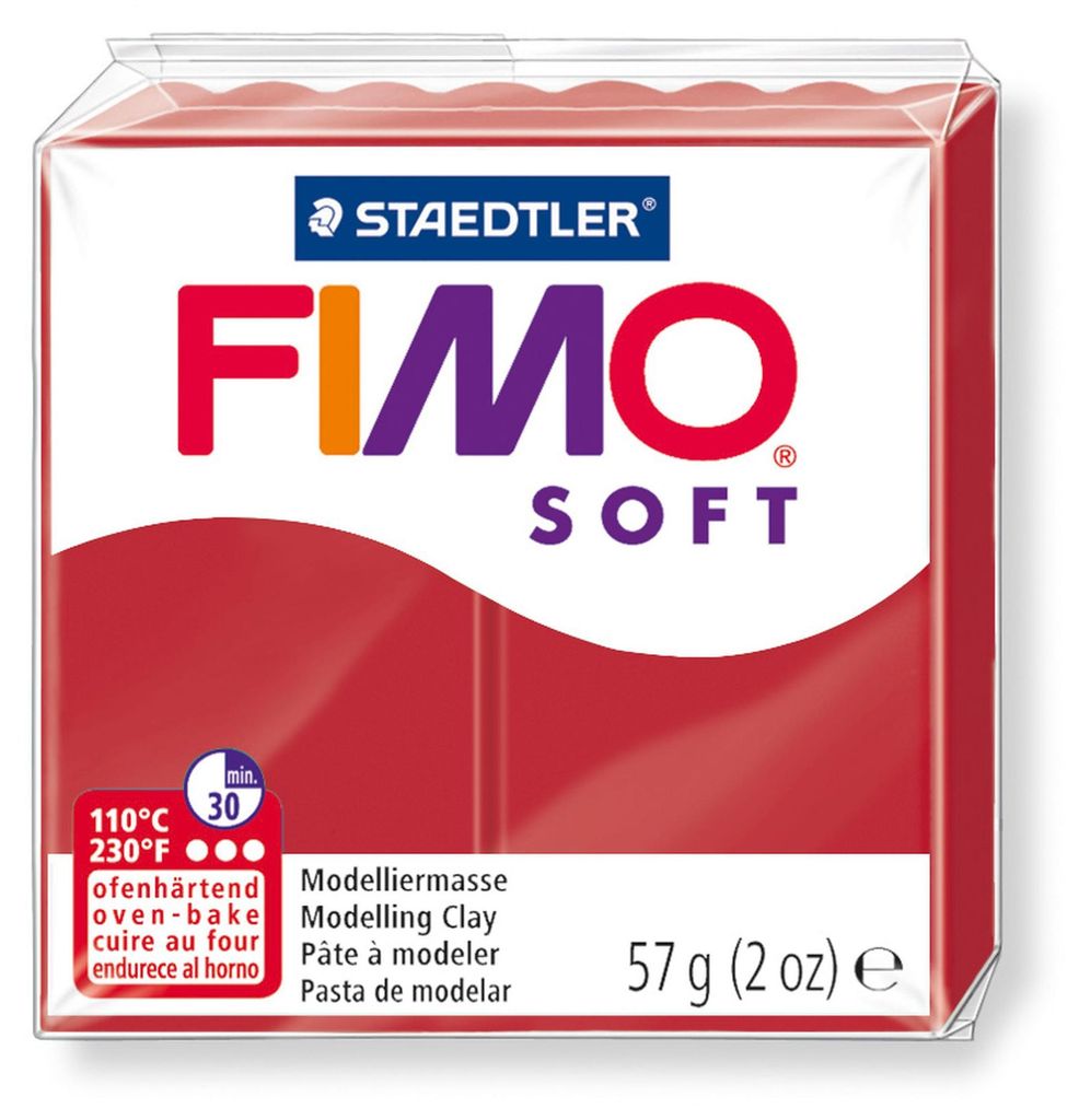 FIMO SOFT Modelliermasse ofenhärtend weihnachtsrot 57 g