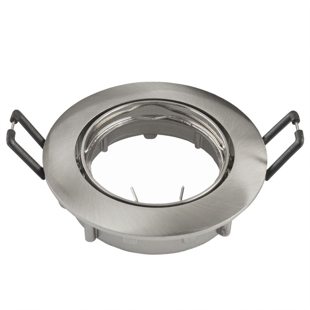 Ledvion - GU10 Einbaustrahler Rund - GU10 Fassung - Amsterdam - Edelstahl - ø82mm - EU -