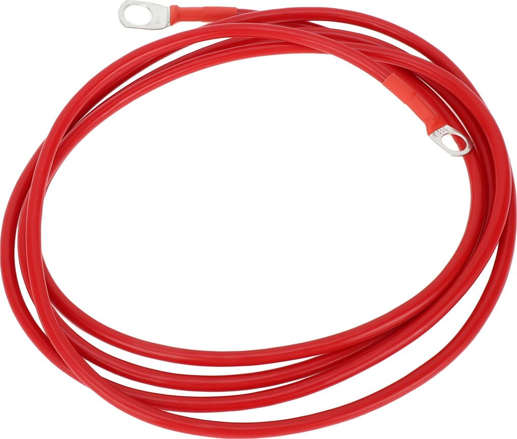 1 Stk. Batterie-Wechselrichterkabel 10 AWG Gauge 6,5FT 3/8" Lug 5/16" Lug Batteriekabel Universal für Auto Fahrzeug Boot Wohnmobil Solar verzinnte...