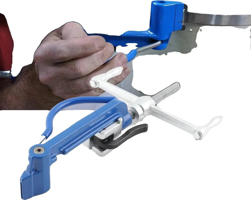 Tendeur de feuillard inox professionnel, capacité 25mm, outil de serrage