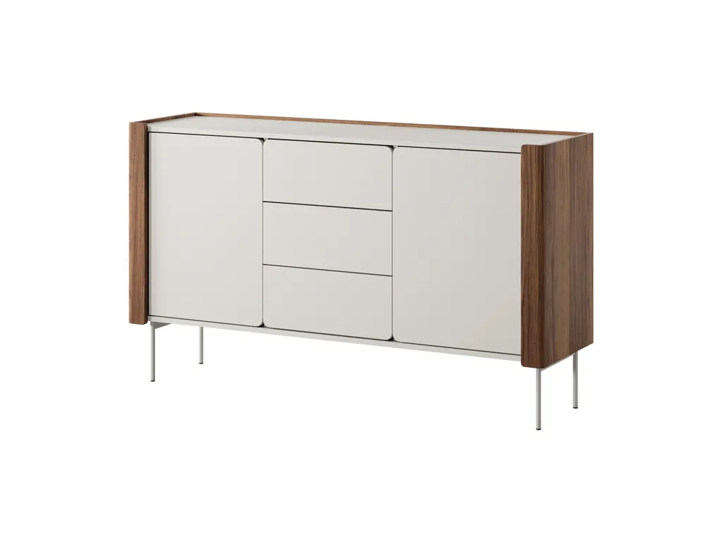 Commode de salon bicolore pour optimiser le rangement du séjour