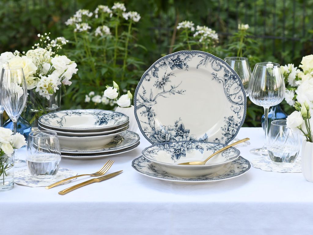 CreaTable, 24768, Adelaide Blau, Tafelservice 8-tlg