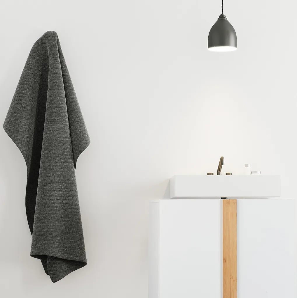 Meuble sous lavabo blanc gain de place avec découpe de siphon - 3