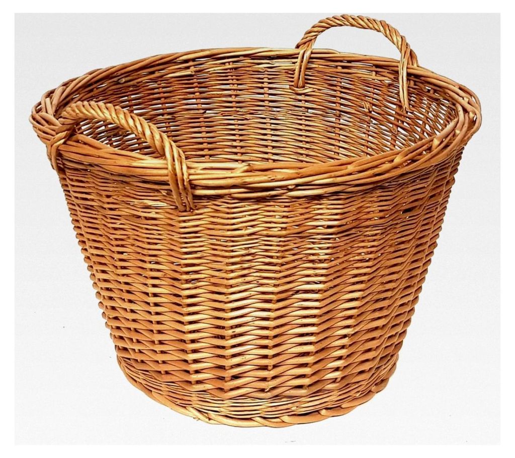 Kaminholzkorb aus Weide Ø 50 cm