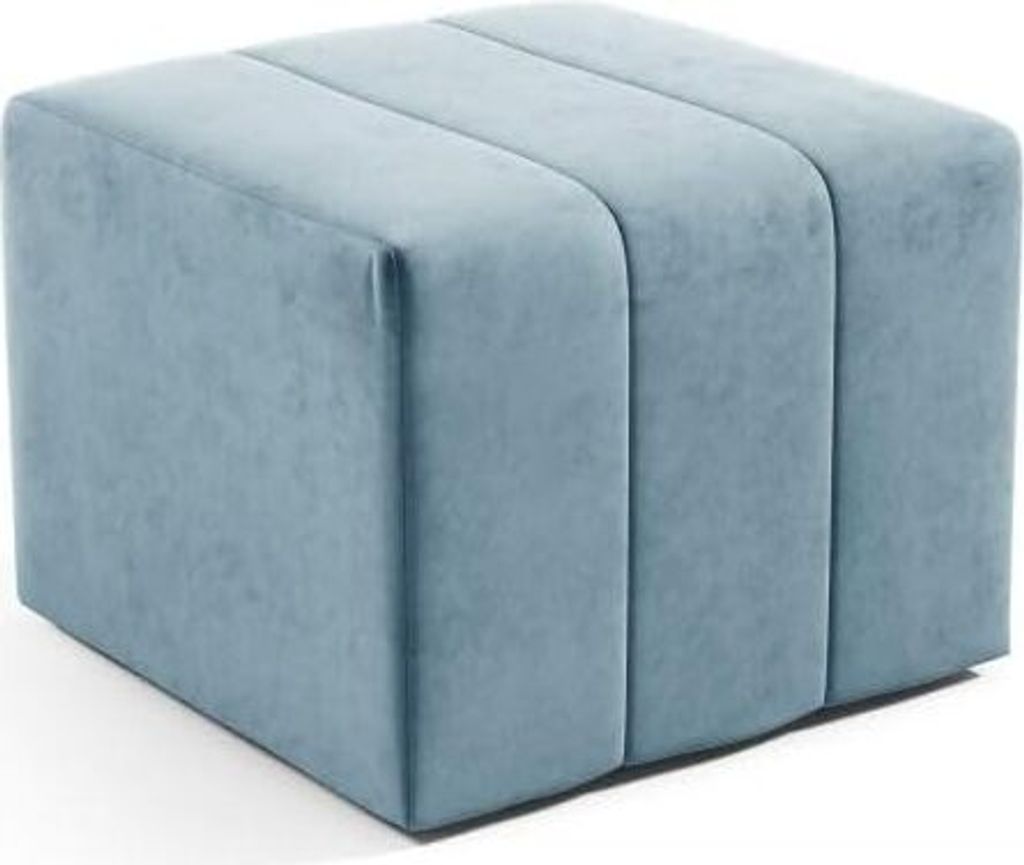 LIKMA Pouf, Hocker Türkis 46x35x46 cm, 3D-Effekt Velvet Sitzhocker, Fußhocker, Pouf Hocker, Polsterhocker, Moderne Sitzbank, Garderobenbank, Otto...